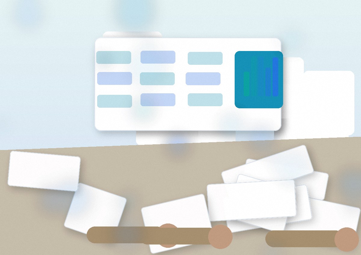 Espace de travail professionnel avec documents et ordinateurs